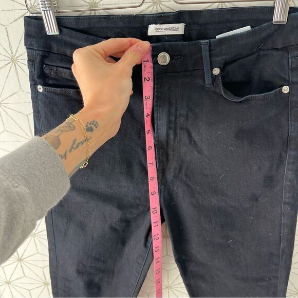 Good American Good Waist Dark Blue Skinny Jean - Picture 7 of 7